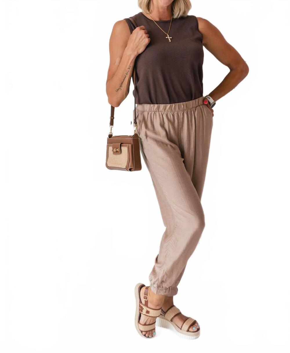 NEW B.YOUNG joannie balloon pants in stucco